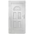 Produktbild 5 för Ytterdörr vit 110x210 cm PVC