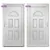 Produktbild 6 för Ytterdörr vit 110x210 cm PVC