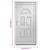 Produktbild 10 för Ytterdörr vit 110x210 cm PVC
