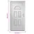 Produktbild 10 för Ytterdörr vit 98x198 cm PVC