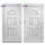 Produktbild 6 för Ytterdörr vit 88x200 cm PVC