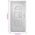 Produktbild 10 för Ytterdörr vit 88x200 cm PVC