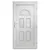 Produktbild 5 för Ytterdörr vit 88x208 cm PVC