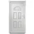 Produktbild 3 för Ytterdörr vit 98x208 cm PVC