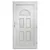 Produktbild 5 för Ytterdörr vit 98x208 cm PVC