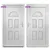 Produktbild 6 för Ytterdörr vit 98x208 cm PVC