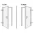 Produktbild 7 för Ytterdörr vit 98x208 cm PVC