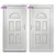 Produktbild 6 för Ytterdörr vit 110x210 cm PVC