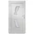 Produktbild 5 för Ytterdörr vit 88x200 cm PVC