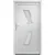 Produktbild 3 för Ytterdörr vit 98x200 cm PVC