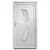 Produktbild 3 för Ytterdörr vit 108x200 cm PVC