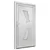 Produktbild 4 för Ytterdörr vit 108x200 cm PVC
