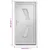 Produktbild 10 för Ytterdörr vit 108x200 cm PVC