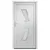 Produktbild 3 för Ytterdörr vit 108x208 cm PVC