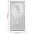 Produktbild 10 för Ytterdörr vit 108x208 cm PVC
