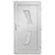Produktbild 5 för Ytterdörr vit 88x200 cm PVC