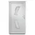 Produktbild 3 för Ytterdörr vit 98x200 cm PVC