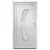 Produktbild 3 för Ytterdörr vit 108x208 cm PVC