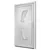 Produktbild 4 för Ytterdörr vit 108x208 cm PVC