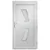 Produktbild 5 för Ytterdörr vit 108x208 cm PVC