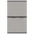Produktbild 5 för Förvaringsskåp för trädgården grå och svart 97x37x165 cm PP