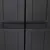 Produktbild 10 för Förvaringsskåp för trädgården svart 97x37x165 cm PP