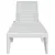 Produktbild 4 för Solsäng vit 186x60x29 cm PP