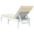 Produktbild 6 för Solsäng med dyna vit 186x60x29 cm PP