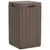 Produktbild 2 för Soptunna för utomhusbruk brun 38x38x65 cm PP