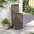 Produktbild 3 för Soptunna för utomhusbruk brun 38x38x65 cm PP
