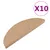 Produktbild 2 för Trappstegsmattor självhäftande 10 st beige 56x17x3 cm