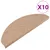 Produktbild 2 för Trappstegsmattor självhäftande 10 st beige 65x22,5x3,5 cm