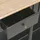 Konsolbord svart 110x30x76 cm konstruerat trä
