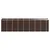 Produktbild 6 för Trädgårdsskjul brun 191x725x198 cm galvaniserat stål