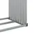 Produktbild 7 för Vedställ ljusgrå 120x45x210 cm galvaniserat stål