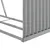 Produktbild 8 för Vedställ ljusgrå 120x45x210 cm galvaniserat stål