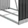 Vedställ antracitgrå 80x45x120 cm galvaniserat stål