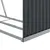 Produktbild 7 för Vedställ antracitgrå 120x45x100 cm galvaniserat stål