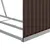Produktbild 7 för Vedställ brun 120x45x140 cm galvaniserat stål