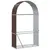 Produktbild 6 för Vedställ brun 120x45x210 cm galvaniserat stål