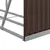 Produktbild 7 för Vedställ brun 180x45x100 cm galvaniserat stål