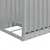 Produktbild 7 för Vedställ silver 40x45x170 cm galvaniserat stål