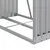 Produktbild 7 för Vedställ silver 80x45x190 cm galvaniserat stål