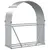 Produktbild 6 för Vedställ silver 120x45x140 cm galvaniserat stål