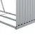 Produktbild 8 för Vedställ silver 120x45x140 cm galvaniserat stål