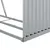 Produktbild 8 för Vedställ silver 120x45x210 cm galvaniserat stål