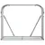 Produktbild 4 för Vedställ silver 120x45x100 cm galvaniserat stål