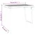 Produktbild 6 för Campingbord vit 79x56x64 cm PP träutseende