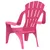 Produktbild 6 för Trädgårdsstolar 2 st för barn rosa 37x34x44 cm PP träutseende