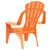 Produktbild 6 för Trädgårdsstolar 2 st för barn orange 37x34x44 cm PP träutseende